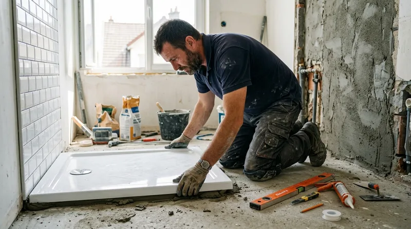 Installation d'une douche senior par un plombier dans le Aude